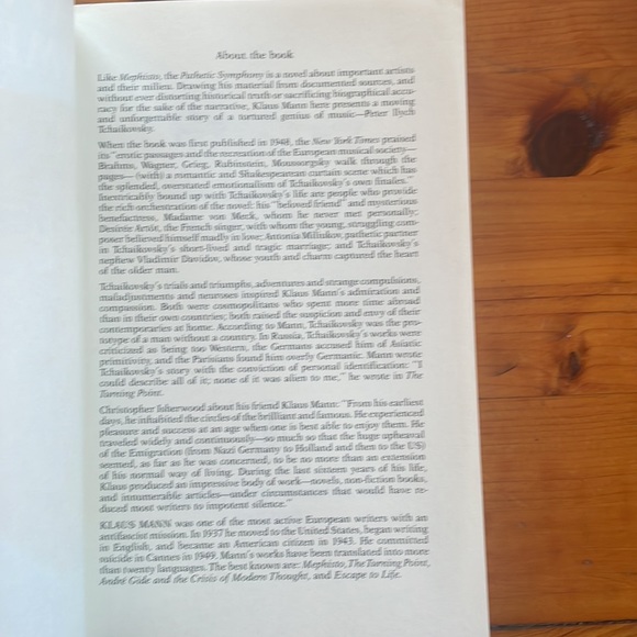 Pathetic Symphony. A biographical novel about Tchaikovsky. By Klaus Mann. - Picture 10 of 10